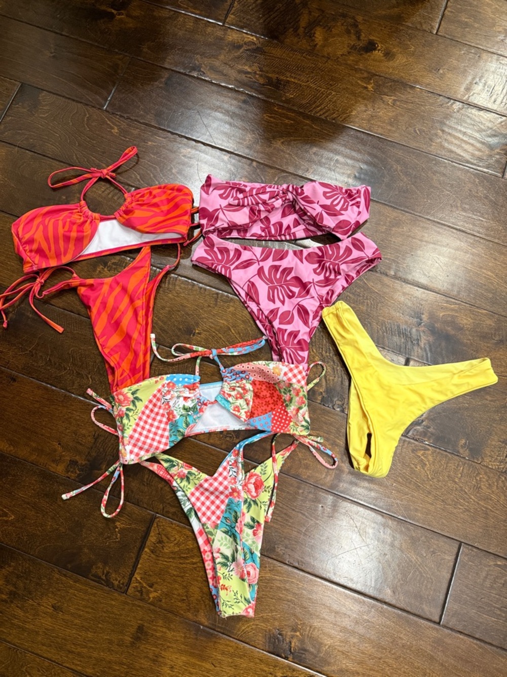 Mixed Bikini Set - Bright Multicolor Pieces